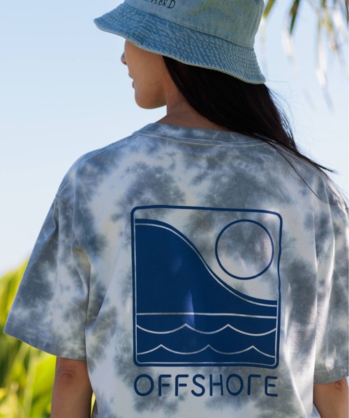 OFFSHORE tシャツ TIE DYE LOGO TEE/オフショア タイダイ染め