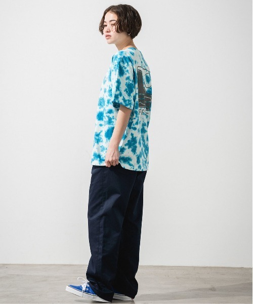 OFFSHORE tシャツ TIE DYE LOGO TEE/オフショア タイダイ染め