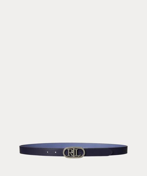 Lauren Ralph Lauren ローレン ラルフローレン ロゴ ベルト ロゴキーパー レザー ベルト（ベルト）｜LAUREN RALPH LAUREN
