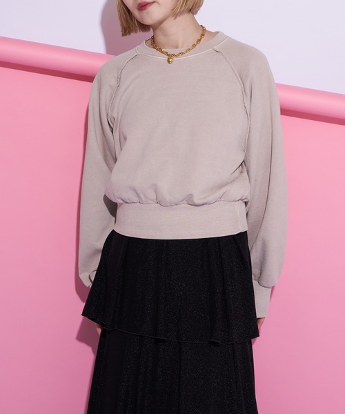 CIAOPANIC(チャオパニック) スウェットカットソー FREE グレー CIAOPANIC(チャオパニック) スウェットカットソー FREE グレー