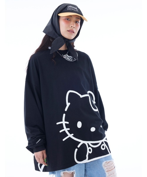 tシャツ HELLO KITTY x little sunny bite long tee レディース