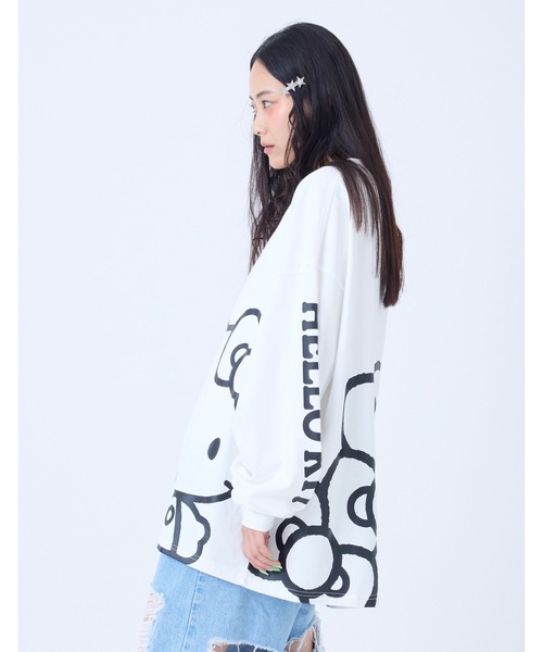 tシャツ HELLO KITTY x little sunny bite long tee レディース