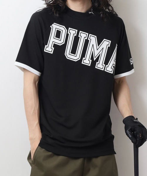 PUMA tシャツ ゴルフ セッショクレイカンSSモックネック メンズ