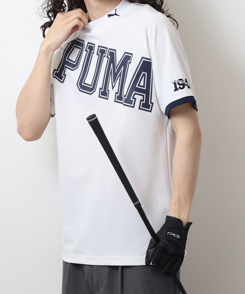 PUMA tシャツ ゴルフ セッショクレイカンSSモックネック メンズ