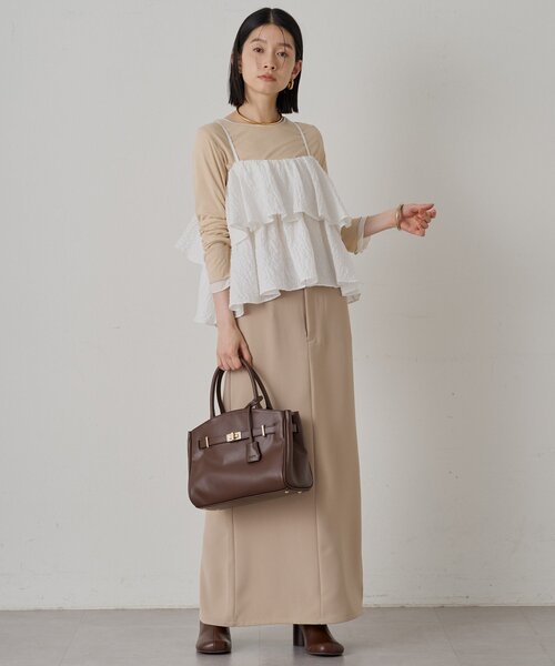 Loungedress（ラウンジドレス） キャミソール フリルビスチェ