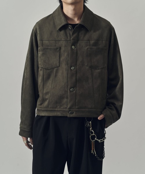 Lui's（ルイス） ブルゾン アウター フェイクスウェード トラッカー