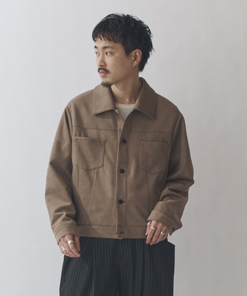 Lui's（ルイス） ブルゾン アウター フェイクスウェード トラッカー