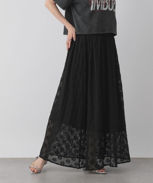 LOWRYS FARM（ローリーズファーム） ロング スカート レースギャザースカート 575176 : ZOZOTOWN Yahoo!店 ...