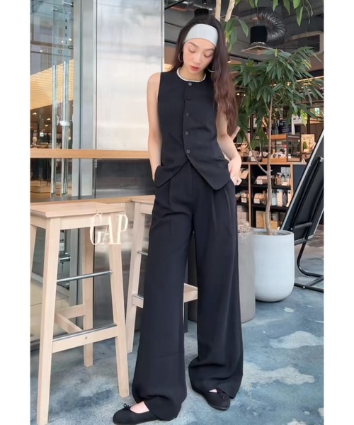 GAP（ギャップ） ベスト ジレ ハイネック ベスト レディース