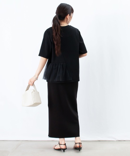 LADY LUCK LUCA tシャツ LC/LLL アシメチュールフリルフライス