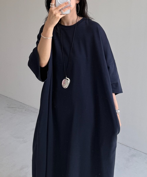 ESCADA ネイビー 半袖 ひざ丈ワンピース 34 ESCADA ネイビー 半袖 ひざ丈ワンピース 34 - メルカリ