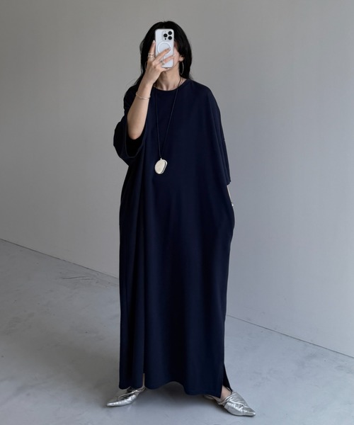 wee9s ワンピース HANSODE super loose light sweatee one piece