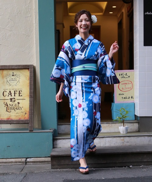 和なでしこ 浴衣 ときめき恋浴衣3点セット レディース : ZOZOTOWN