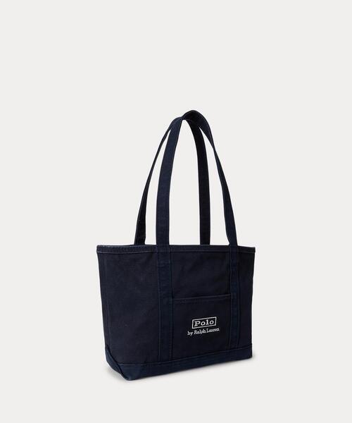 POLO RALPH LAUREN トートバッグ ロゴ キャンバス スモール