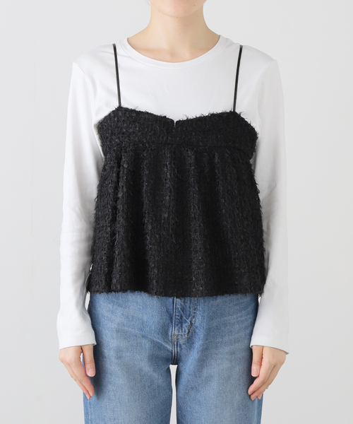 SLOBE IENA（スローブイエナ） ブラウス シャツ シアーリボン