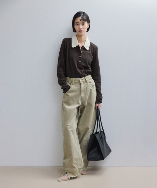 ADAM ET ROPE'（アダムエロペ） ポロシャツ ポロ 「WEB限定」ロング