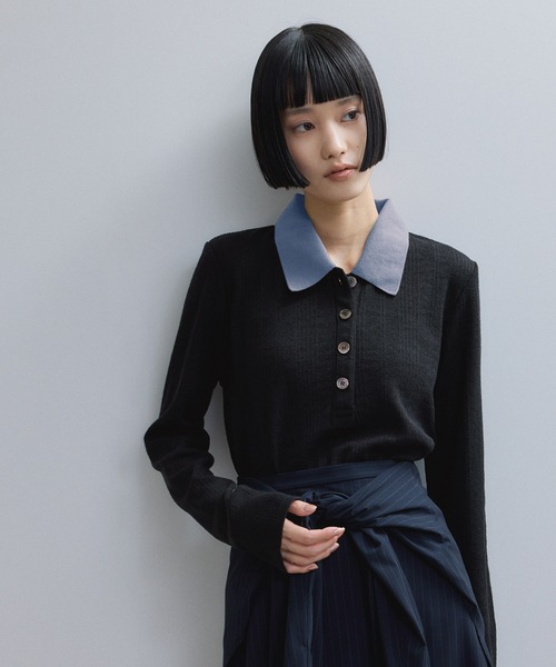 ADAM ET ROPE'（アダムエロペ） ポロシャツ ポロ 「WEB限定」ロング