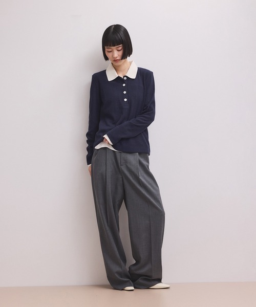 ADAM ET ROPE'（アダムエロペ） ポロシャツ ポロ 「WEB限定」ロング