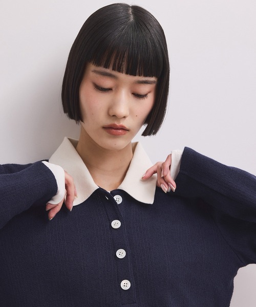 ADAM ET ROPE'（アダムエロペ） ポロシャツ ポロ 「WEB限定」ロング