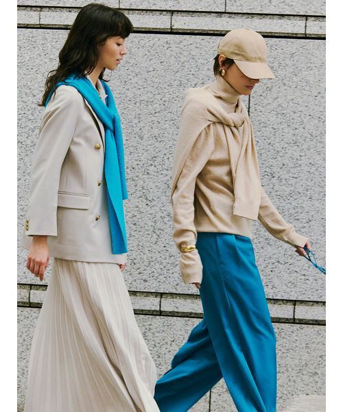 Mila Owen（ミラオーウェン） ストール マフラー リブニットフーディ