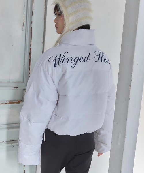 Smyeon ダウンコート ダウンジャケット Stand collar short volume