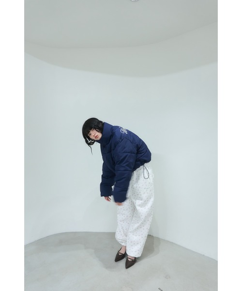 Smyeon ショートダウンジャケット Smyeon ダウンコート ダウンジャケット Stand collar short volume