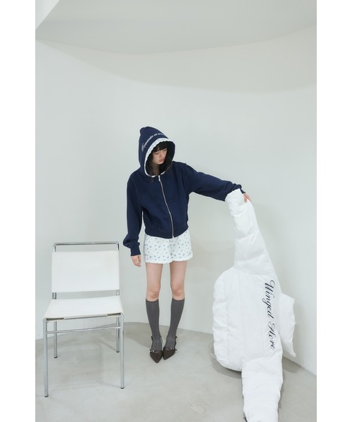 Smyeon ダウンコート ダウンジャケット Stand collar short volume