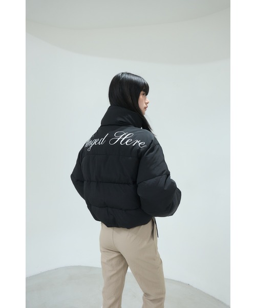 Smyeon ダウンコート ダウンジャケット Stand collar short volume