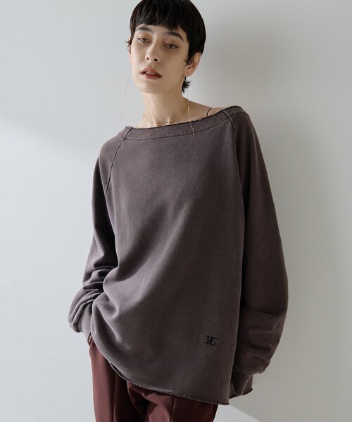 Whim Gazette トレーナー スウェット オフショル裏毛プル