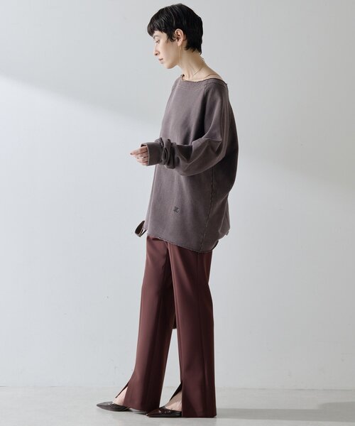 Whim Gazette トレーナー スウェット オフショル裏毛プル