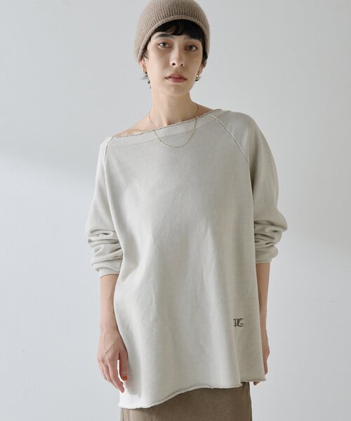 Whim Gazette トレーナー スウェット オフショル裏毛プル