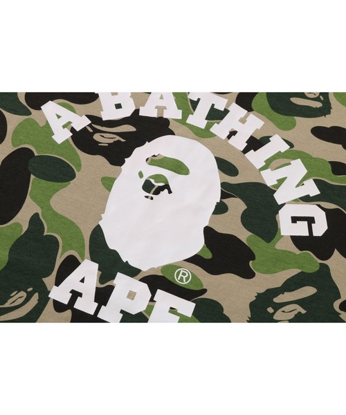 A BATHING APE（アベイシングエイプ） tシャツ ABC CAMO COLLEGE LS