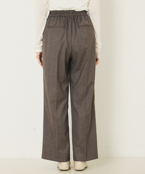 アバハウス マヴィ（abahouse mavie）/【セットアップ対応】グレンチェックセミワイドパンツ abahouse mavie（アバハウスマヴィ） パンツ 「セットアップ対応