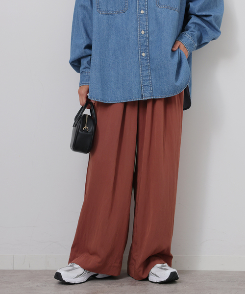 JOURNAL STANDARD relume パンツ イージーギャザーワイドパンツ