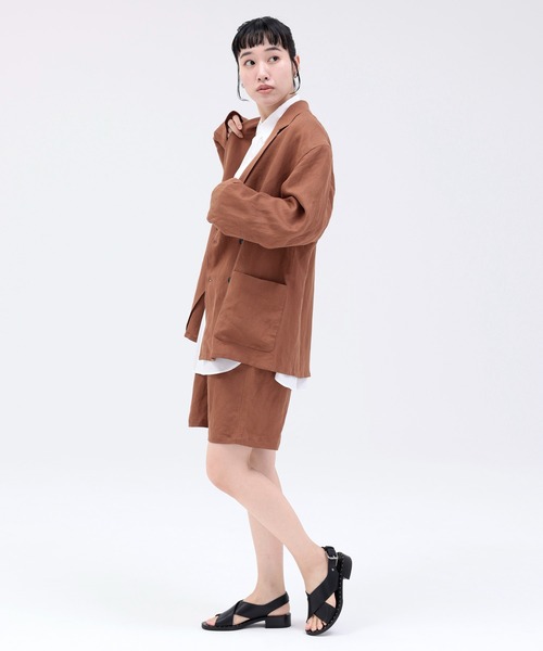 「ARCH & LINE」 ショートパンツ 3 ブラウン レディース_画像4