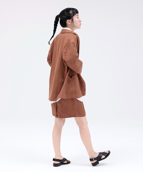 「ARCH & LINE」 ショートパンツ 3 ブラウン レディース_画像5