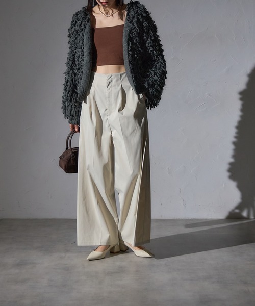 each alchemist カーディガン ループフリンジボレロカーディガン