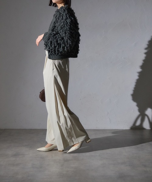 each alchemist カーディガン ループフリンジボレロカーディガン