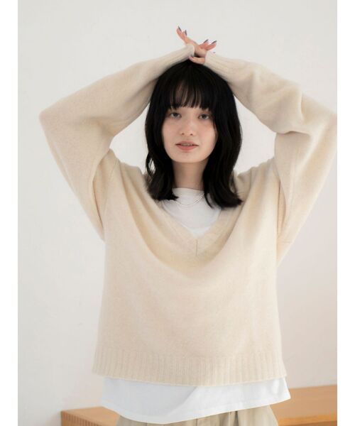Ungrid（アングリッド） ニット セーター ラムウールVネックニット