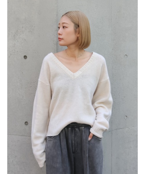 Ungrid（アングリッド） ニット セーター ラムウールVネックニット