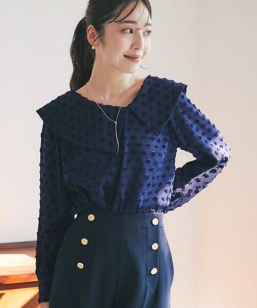 La boutique Bonbon（ラブティックボンボン） ブラウス シャツ 「小顔