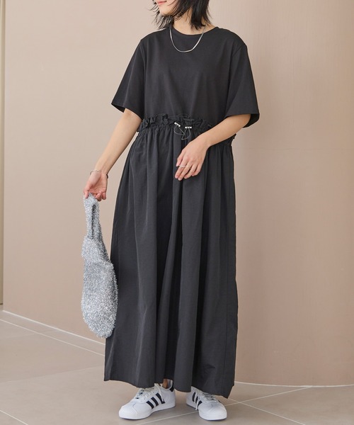 「LAVEANGE」 ドッキングワンピース 5L ブラック レディース_画像5