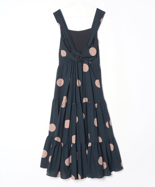 「Her lip to」 ドット柄キャミソールワンピース M ネイビー レディース_画像2