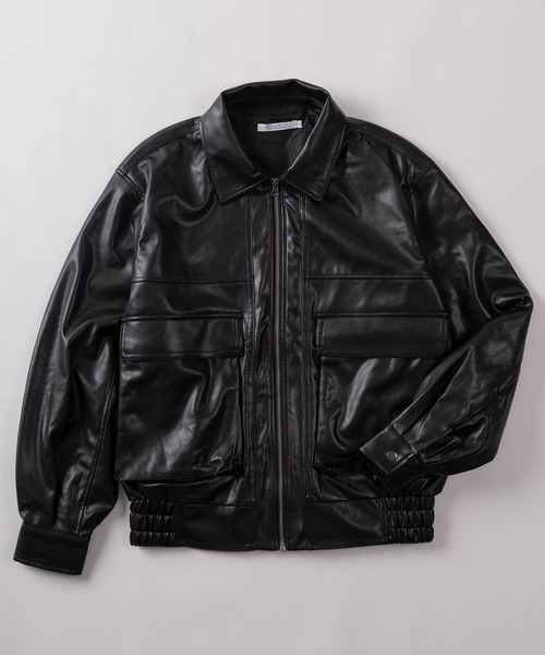 ブルゾン アウター 「83」A-2タイプ フェイクレザー メンズ レディース