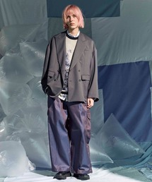 「MAISON SPECIAL」 半袖ニット 1 ブラック メンズの画像3