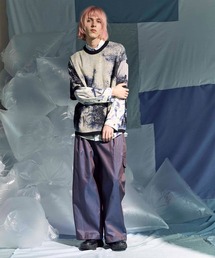 「MAISON SPECIAL」 半袖ニット 1 ブラック メンズの画像4