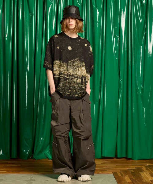 「MAISON SPECIAL」 半袖ニット 1 ブラック メンズの画像5