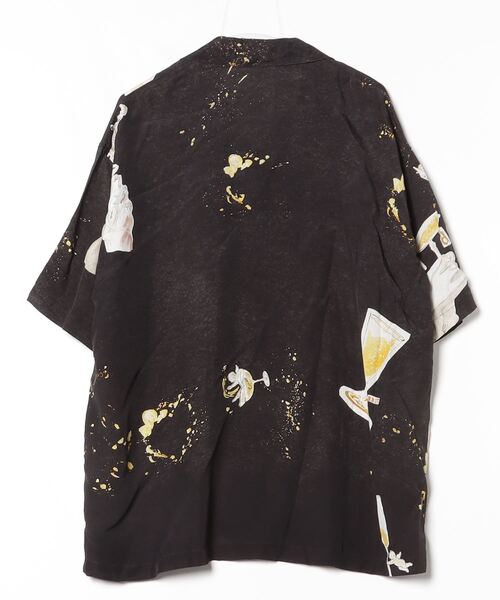 「PORTER CLASSIC」 半袖シャツ L ブラック メンズの画像