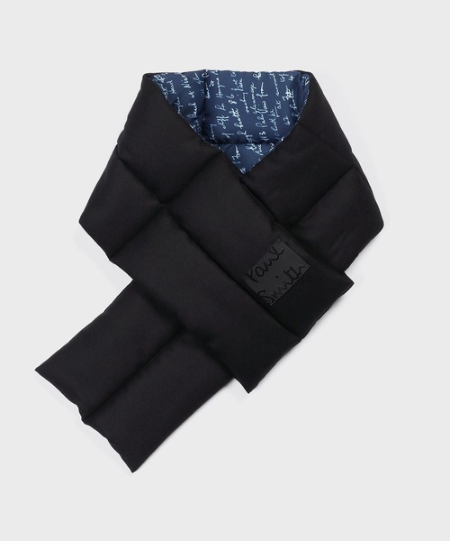 Paul Smith ポールスミス パフマフラー Paul Smith（ポール・スミス） マフラー “Cropped Logo” リバーシブル