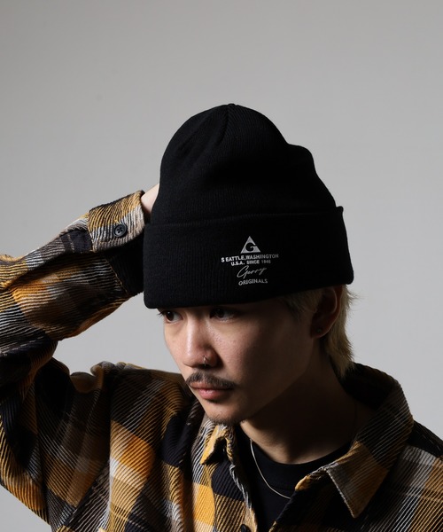 GERRY（ジェリー） ニット帽 ニットキャップ GERRYスウェードワッペン